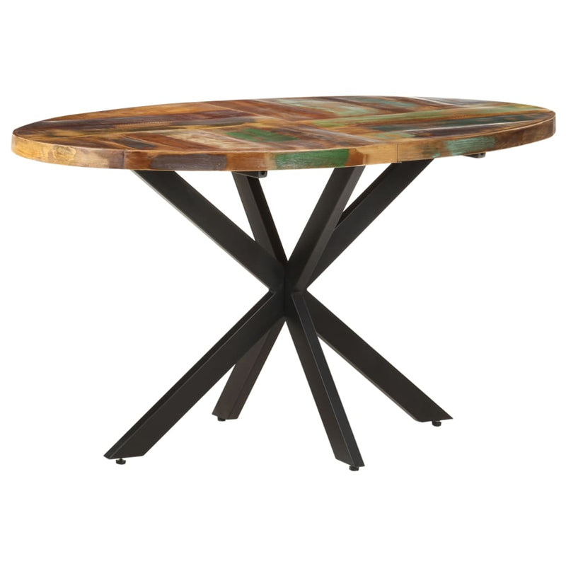 Dining Table 140x80x75 cm Solid Reclaimed Wood