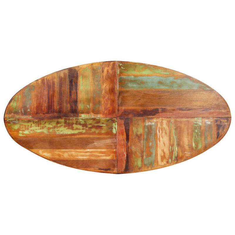 Dining Table Oval 200x100x75 cm Solid Reclaimed Wood