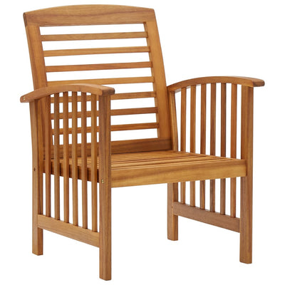 Garden Chairs 2 pcs Solid Acacia Wood