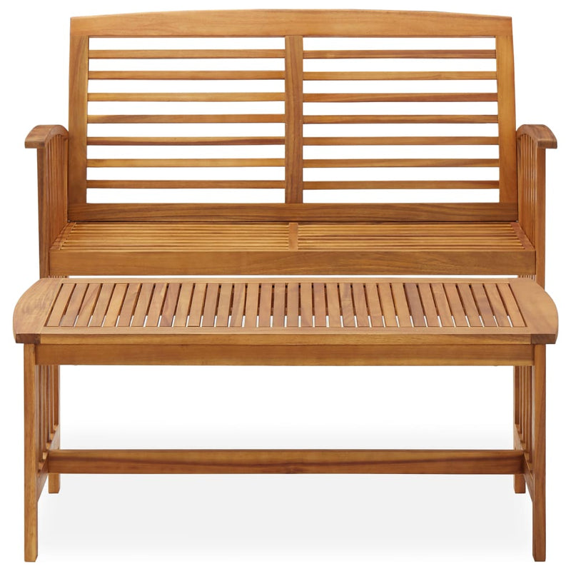 2 Piece Garden Lounge Set Solid Acacia Wood