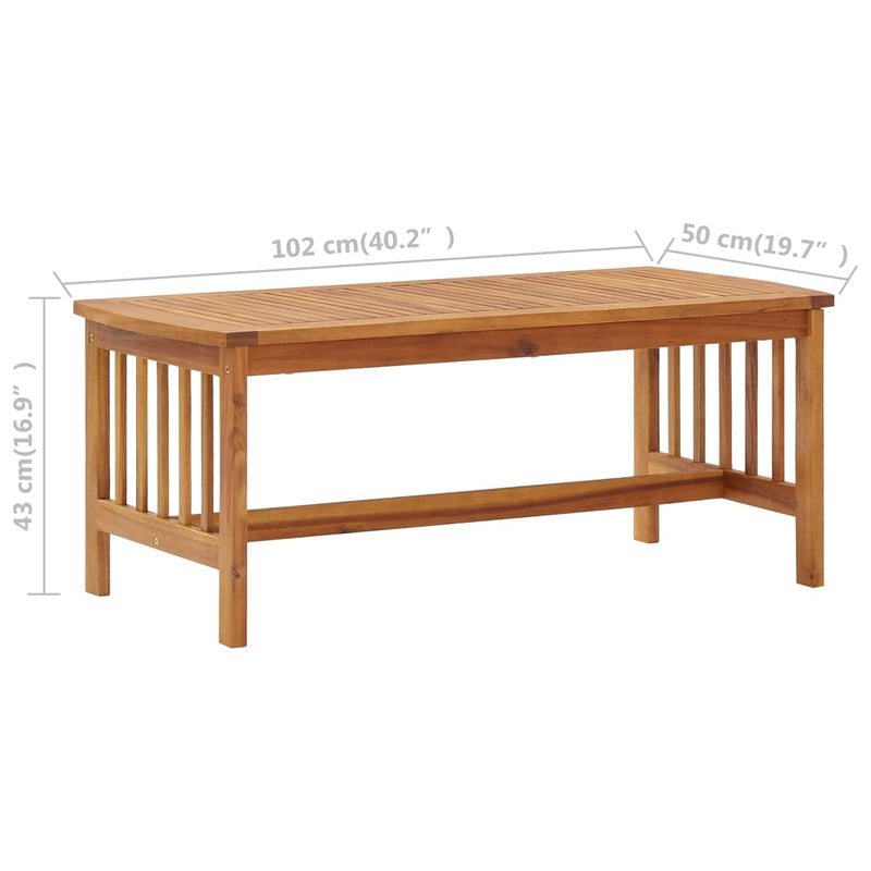 2 Piece Garden Lounge Set Solid Acacia Wood