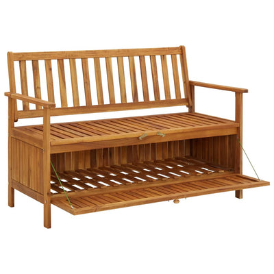 Garden Storage Bench 120 cm Solid Acacia Wood