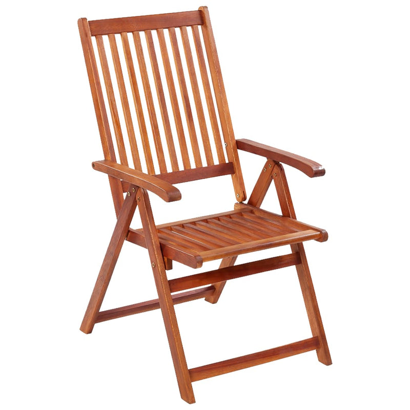 Folding Garden Chairs 3 pcs Solid Acacia Wood