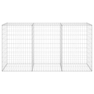 Gabion Wall with Covers Galvanised Steel 200x60x100 cm