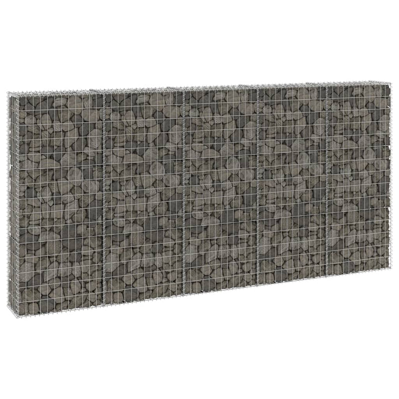 Gabion Wall with Covers Galvanised Steel 300x30x150 cm