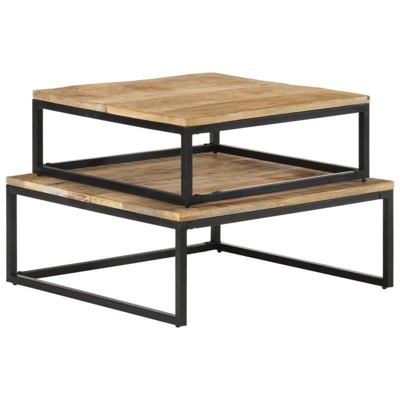 Nesting Coffee Tables 2 pcs Solid Mango Wood