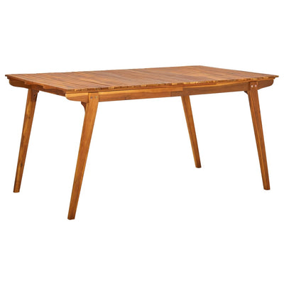 Garden Table 150x90x75 cm Solid Acacia Wood