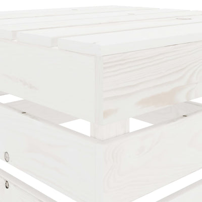 Garden Pallet Table White Wood