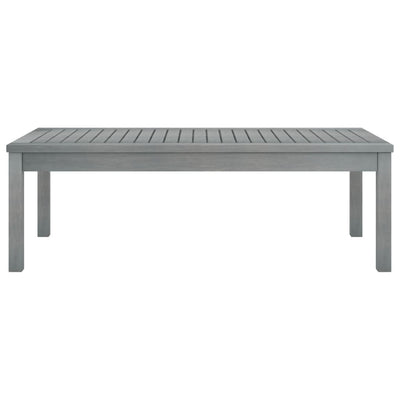 Coffee Table 100x50x33 cm Grey Solid Acacia Wood