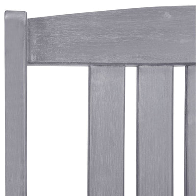 Garden Chairs 4 pcs Solid Acacia Wood Grey