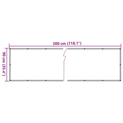 Balcony Screen Beige 90x300 cm Oxford Fabric