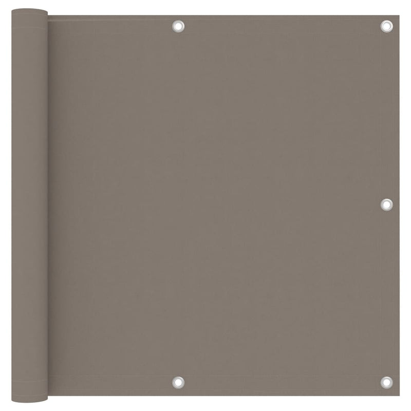 Balcony Screen Taupe 90x300 cm Oxford Fabric