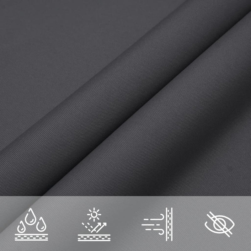 Sunshade Sail Oxford Fabric Square 3x3 m Anthracite