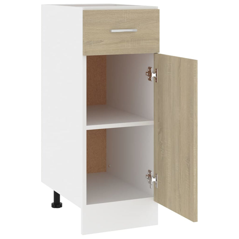 Drawer Bottom Cabinet Sonoma Oak 30x46x81.5 cm Engineered Wood