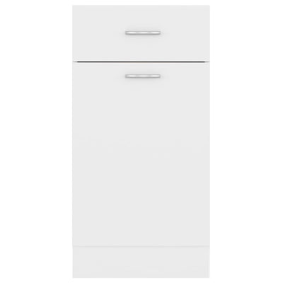 Drawer Bottom Cabinet White 40x46x81.5 cm Engineered Wood