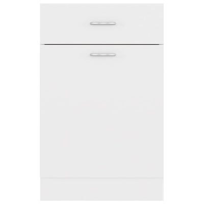 Drawer Bottom Cabinet White 50x46x81.5 cm Engineered Wood