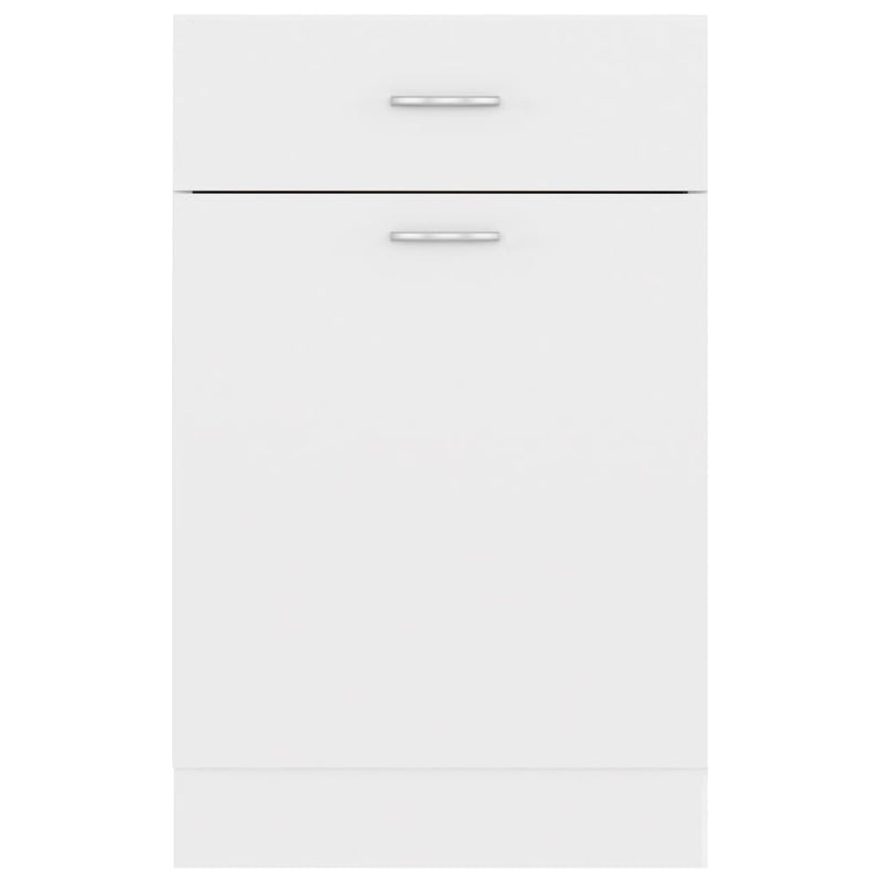 Drawer Bottom Cabinet White 50x46x81.5 cm Engineered Wood