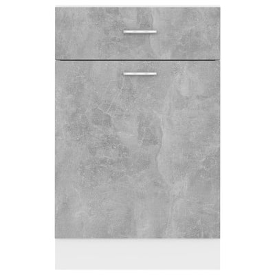 Drawer Bottom Cabinet Concrete Grey 50x46x81.5 cm Engineered Wood