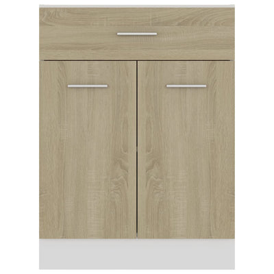 Drawer Bottom Cabinet Sonoma Oak 60x46x81.5 cm Engineered Wood