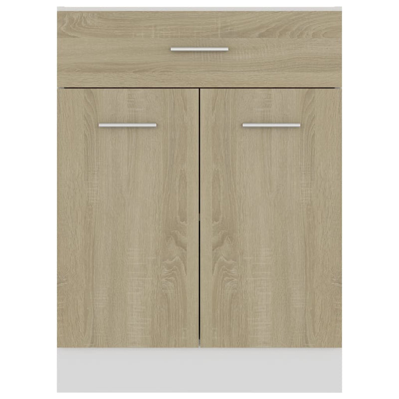 Drawer Bottom Cabinet Sonoma Oak 60x46x81.5 cm Engineered Wood