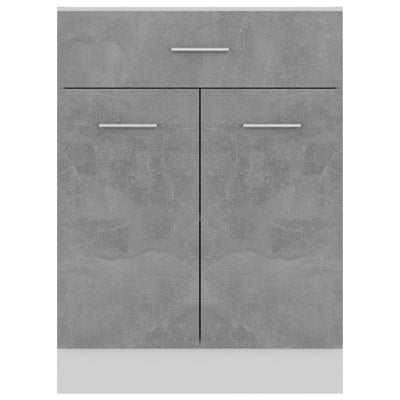 Drawer Bottom Cabinet Concrete Grey 60x46x81.5 cm Engineered Wood