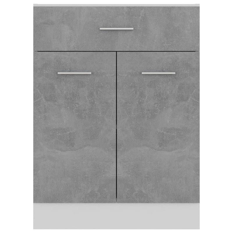 Drawer Bottom Cabinet Concrete Grey 60x46x81.5 cm Engineered Wood