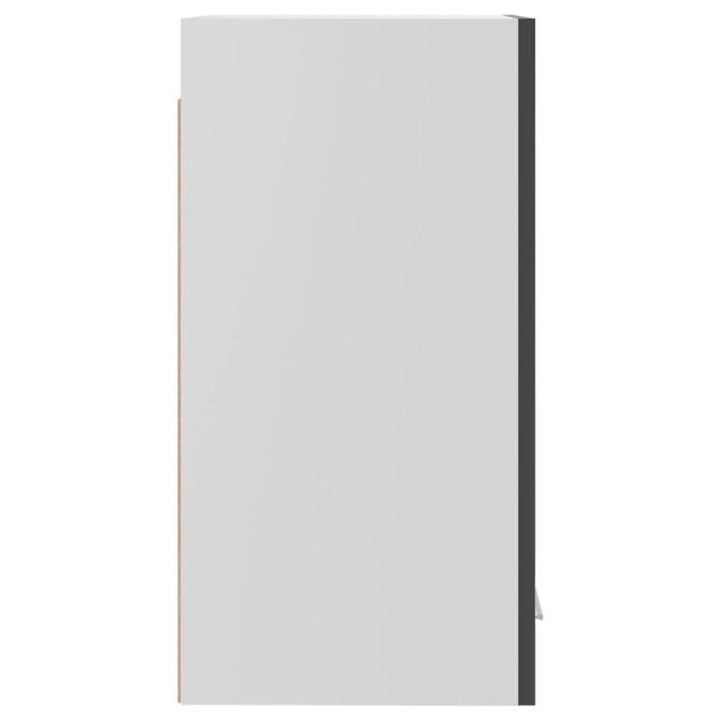 Hanging Cabinet High Gloss Grey 29.5x31x60 cm Engineered Wood