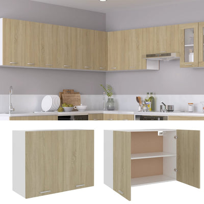 Hanging Cabinet Sonoma Oak 80x31x60 cm Engineered Wood