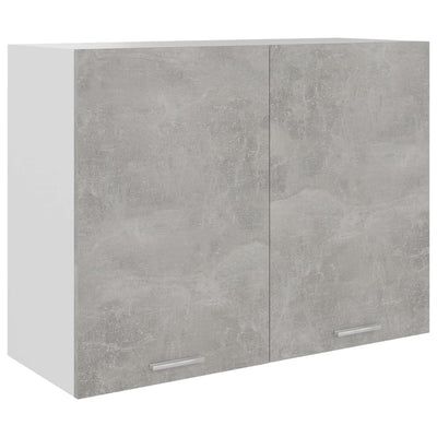 Hanging Cabinet Concrete Grey 80x31x60 cm Engineered Wood