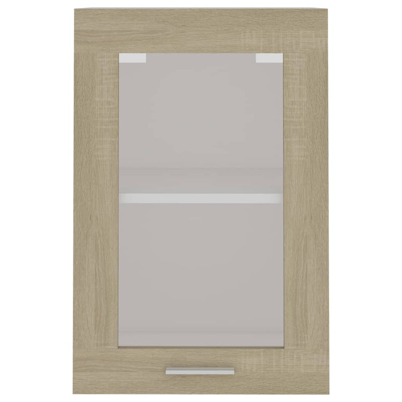 Hanging Glass Cabinet Sonoma Oak 40x31x60 cm Engineered Wood