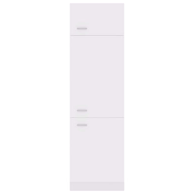 Refrigerator Cabinet White 60x57x207 cm Engineered Wood