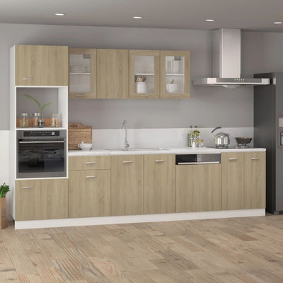 Dishwasher Panel Sonoma Oak 59.5x3x67 cm Engineered Wood