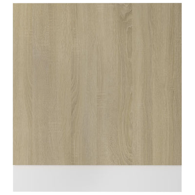 Dishwasher Panel Sonoma Oak 59.5x3x67 cm Engineered Wood