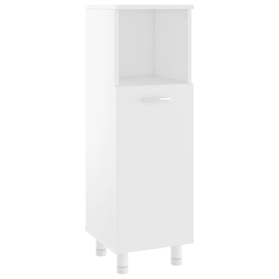 Bathroom Cabinet White 30x30x95 cm Engineered Wood