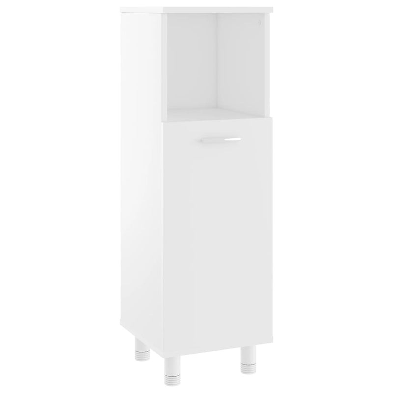 Bathroom Cabinet White 30x30x95 cm Engineered Wood