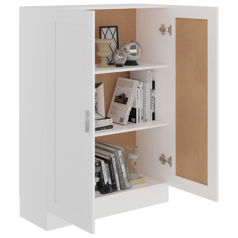 Book Cabinet White 82.5x30.5x115 cm Engineered Wood