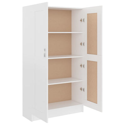 Book Cabinet White 82.5x30.5x150 cm Engineered Wood