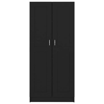 Book Cabinet Black 82.5x30.5x185.5 cm Engineered Wood