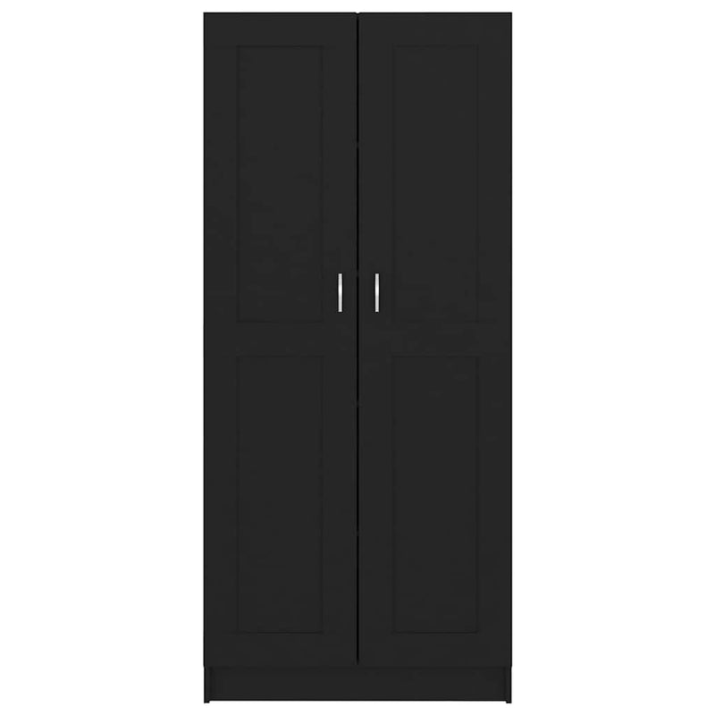 Book Cabinet Black 82.5x30.5x185.5 cm Engineered Wood