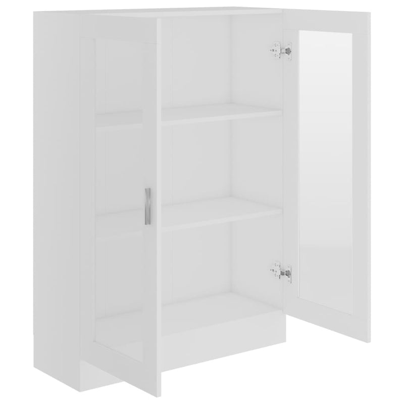 Vitrine Cabinet White 82.5x30.5x115 cm Engineered Wood