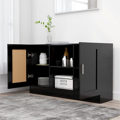 Sideboard Black 120x30.5x70 cm Engineered Wood