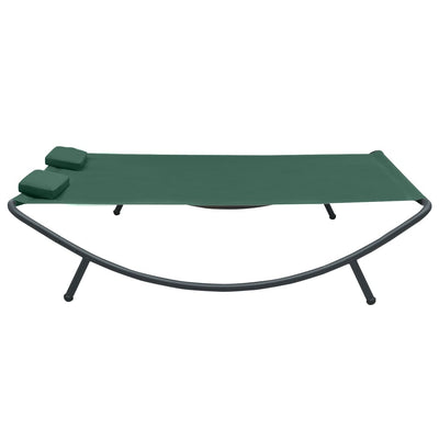 Outdoor Lounge Bed Fabric Green