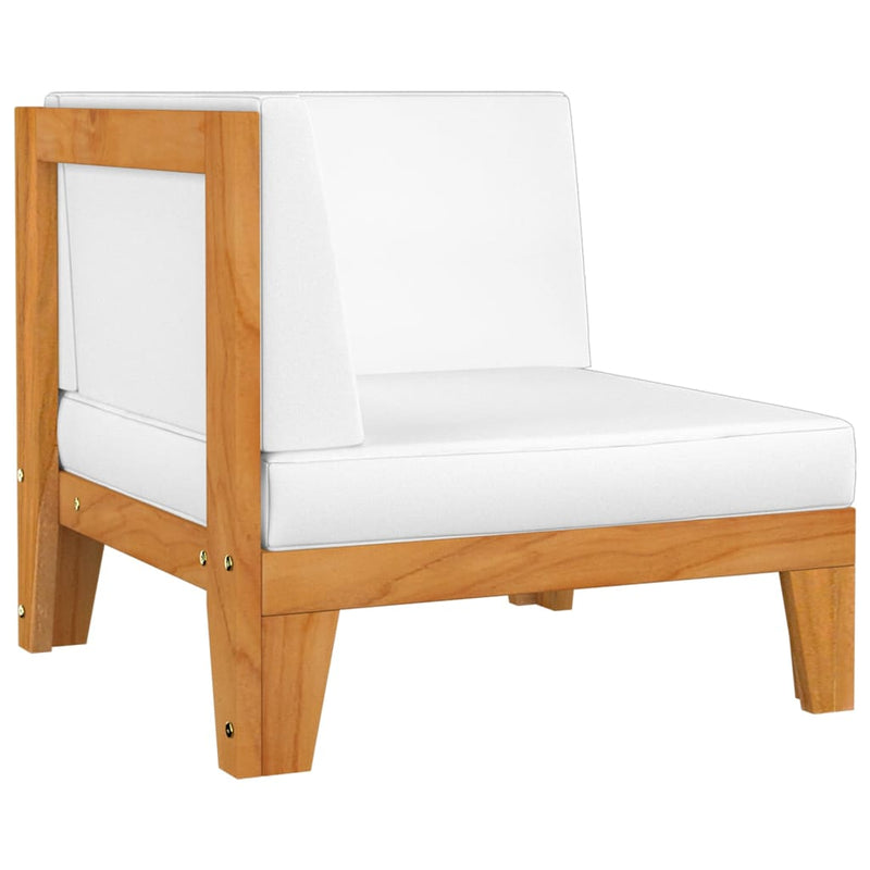 2 Piece Garden Lounge Set with Cushions Solid Acacia Wood