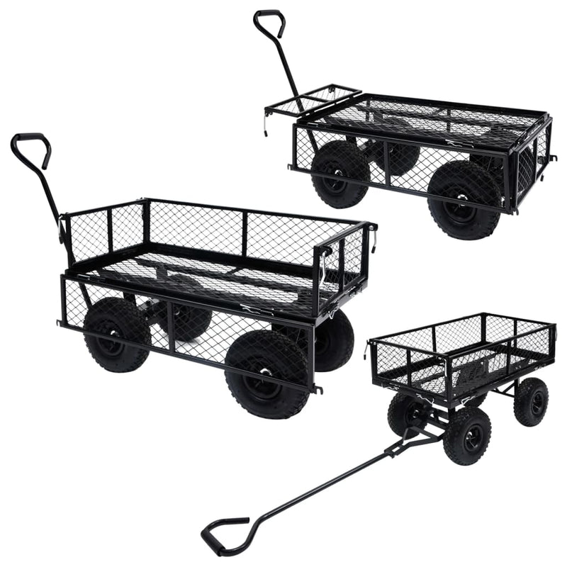 Garden Hand Trolley Black 250 kg