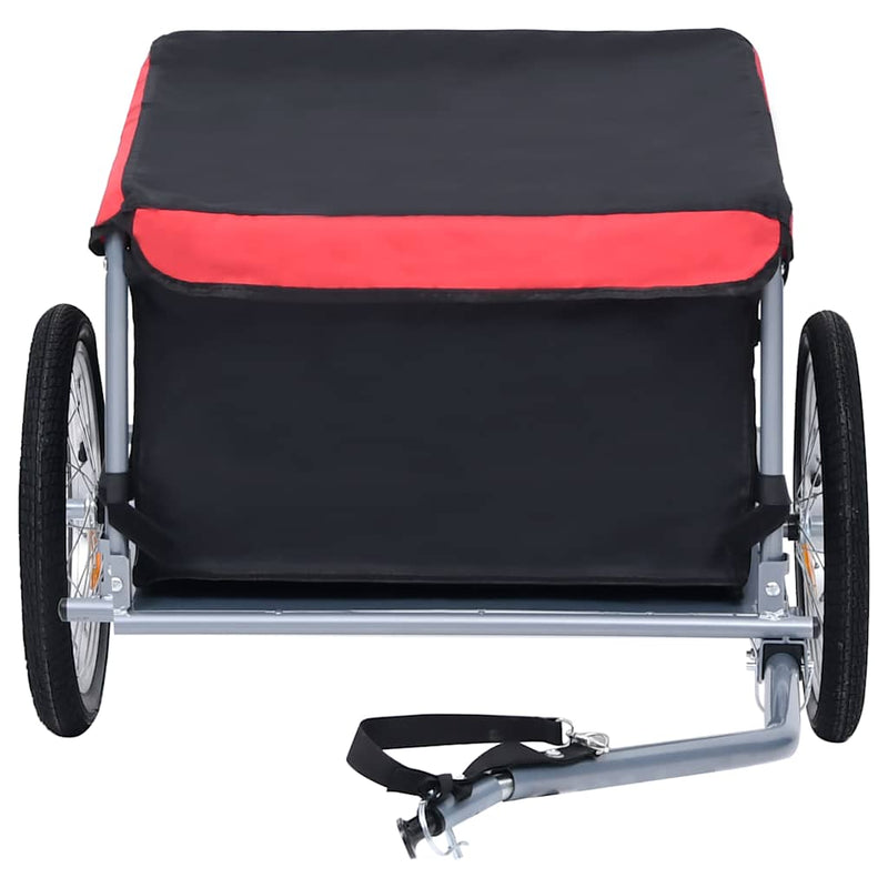 Bike Trailer Black and Red 65 kg