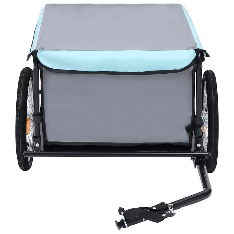 Bike Trailer Black and Blue 65 kg