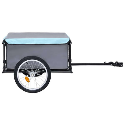 Bike Trailer Black and Blue 65 kg