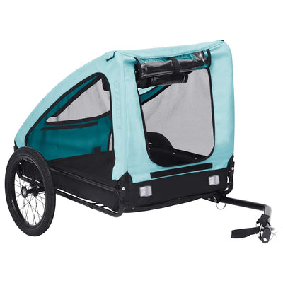 Pet Bike Trailer Blue and Black