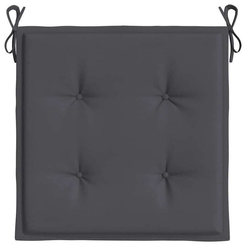 Garden Chair Cushions 2 pcs Anthracite 40x40x3 cm Oxford Fabric