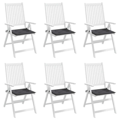 Garden Chair Cushions 6 pcs Anthracite 40x40x4 cm Oxford Fabric